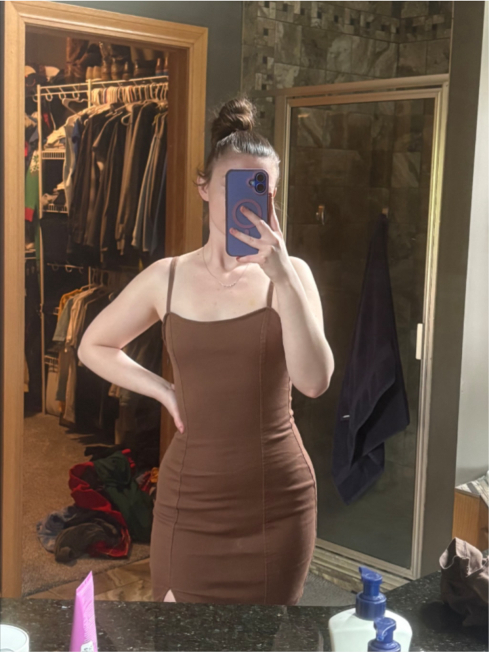 Brown Mini Dress from H&M